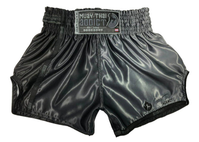 Black SPF Muay Thai Shorts