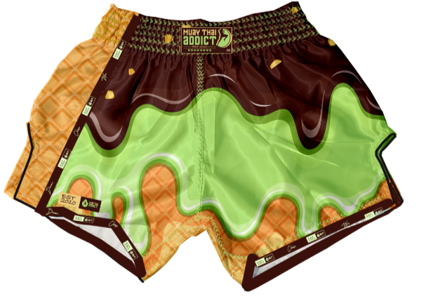 Pistachio Drip Muay Thai Shorts PRE ORDER