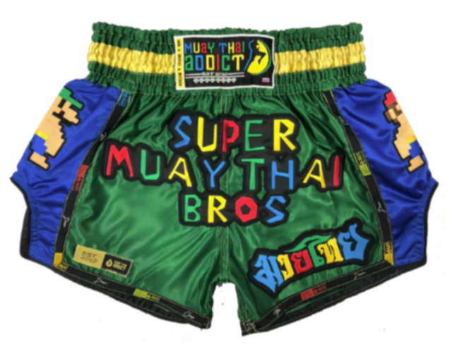 Super Muay Thai Bros Green Shorts