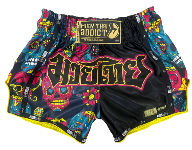 La Flor de Muertos F-Sport Muay Thai Shorts