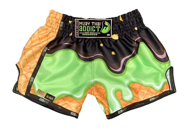 Pistachio Drip Muay Thai Shorts