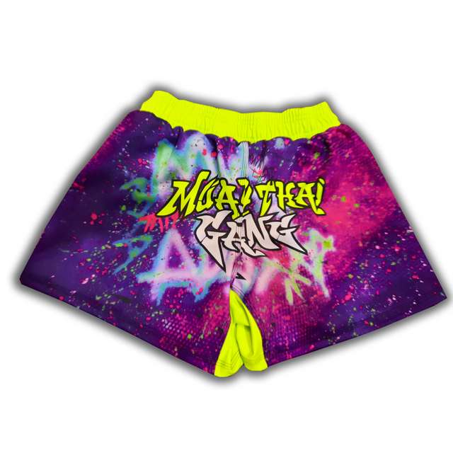 Neon Green Graffiti Competition Short