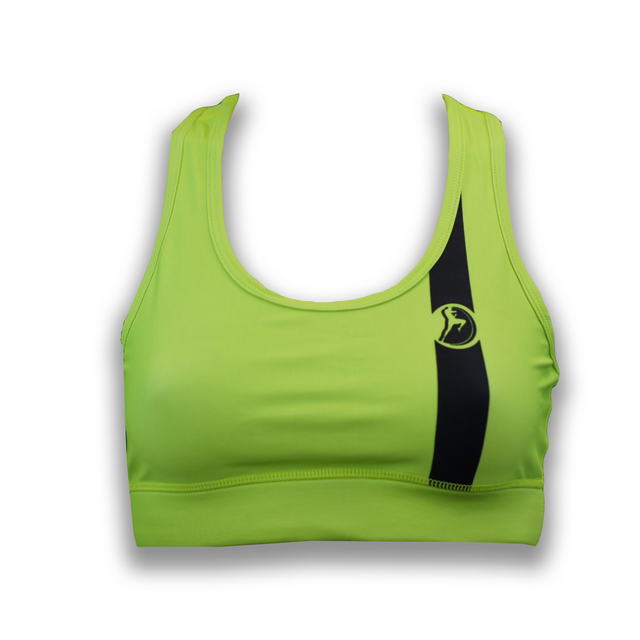 MTA Stance Racerback Sport Bra - Shocking Green