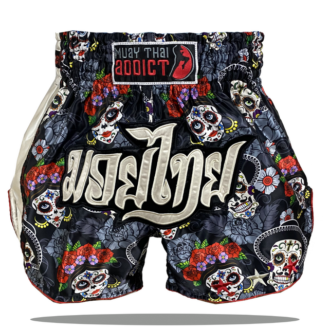 Sugar Skull Garden Muay Thai Shorts