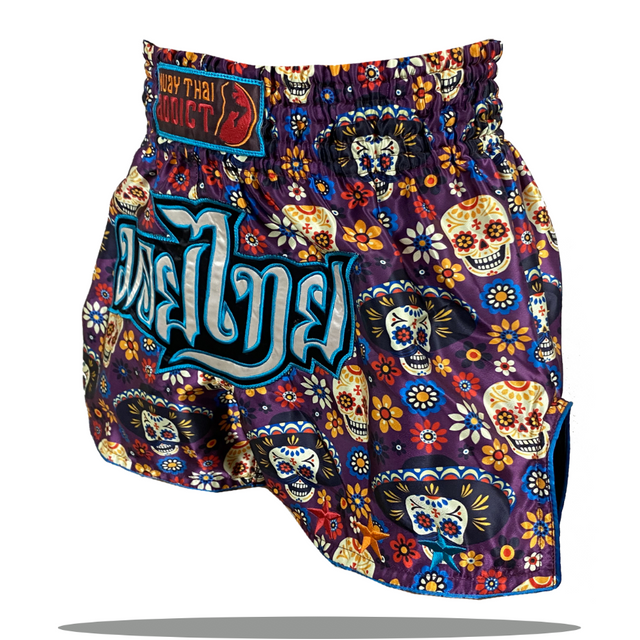 Dia De La Muerte Muay Thai Shorts