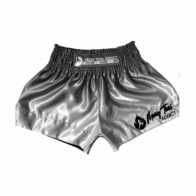 Black Faded Muay Thai Shorts