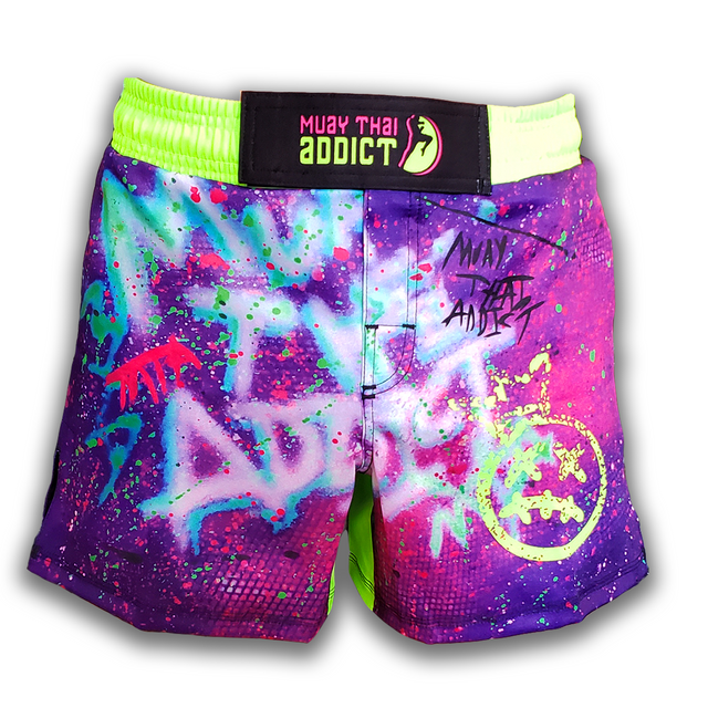 Neon Green Graffiti Competition Short